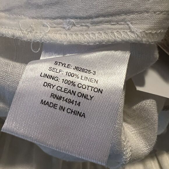 Johnny Was Los Angeles Wide Leg Pants Medium 100% Linen Soller - Picture 4 of 5